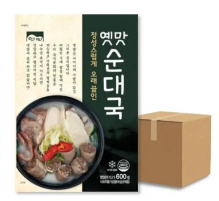 고향식품 옛맛 순대국 600g 1박스 25개 이미지