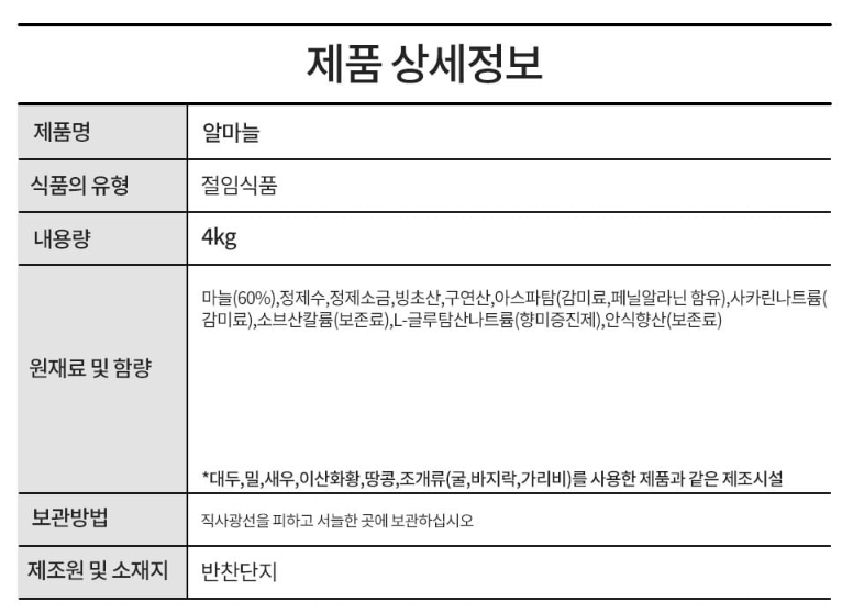 상품정보제공고시
