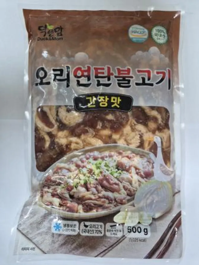 청하FnS 간장맛 오리연탄불고기(500g)-1Box(15EA) 국내산 오리주물럭 캠핑요리 술안주 밥반찬 이미지