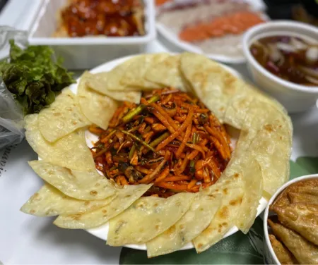[청하유통] 대구전통 납작만두(260g)-1EA 이미지