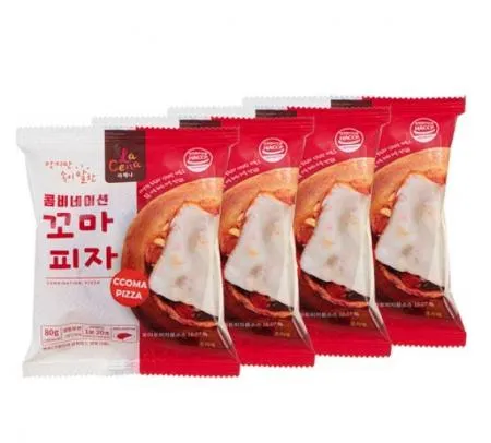 [청하유통] 라체나 꼬마피자 미니피자 콤비네이션 (80g 4EA) 불고기 고르곤졸라 체다치즈