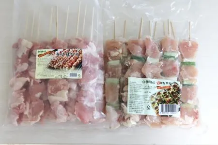 [청하유통] 국내산 순살닭꼬치(1kg)-1EA 이미지