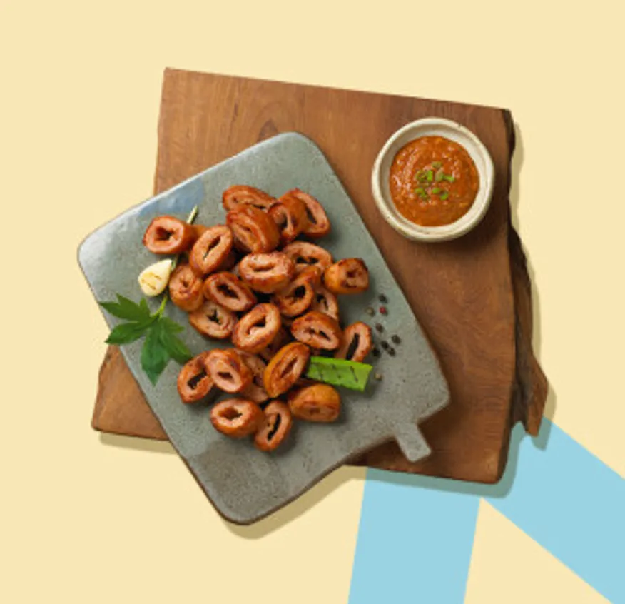 염통꼬치(1kg)+훈제돼지막창(1kg) 이미지