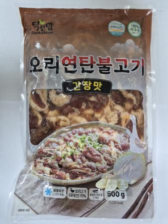 청하FnS 간장맛 오리연탄불고기(500g) 국내산 오리주물럭 캠핑요리 술안주 밥반찬