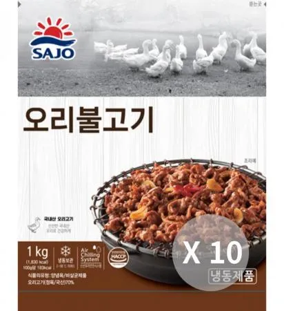 [ 프로모션 ] 사조원 오리불고기 1kg*10ea