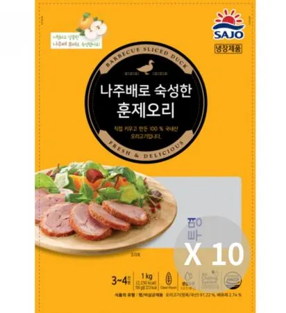 국내산 사조원 나주배 훈제오리슬라이스 1kg*10ea