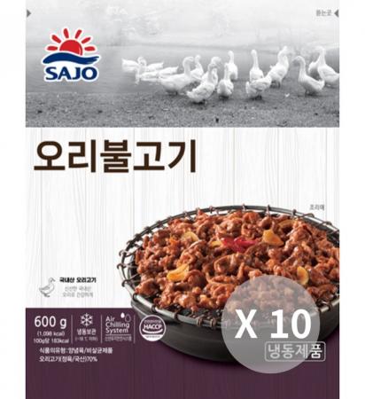 국내산 사조원 오리불고기(주물럭) 600g*10ea 