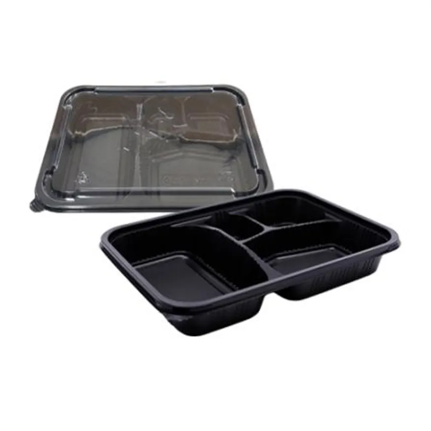 도시락용기 TY-1004-1 (4칸) 세트 용기+뚜껑 200세트 이미지