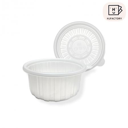 (용기+뚜껑 400개 세트) 158파이 (중) 백색 우동그릇 삼계탕그릇 등 전자레인지사용가능