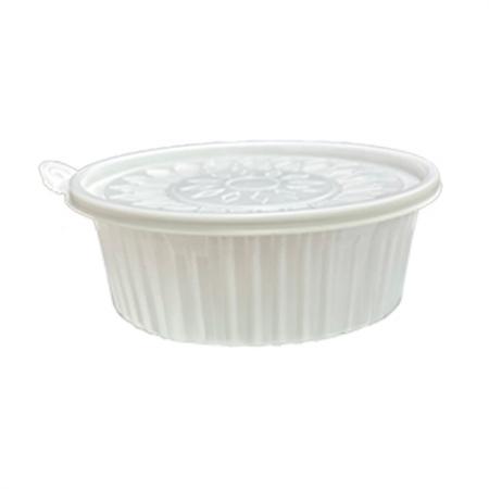 [YP] 225파이 탕용기/감자탕용기 소 (백색) 용기+뚜껑 200세트