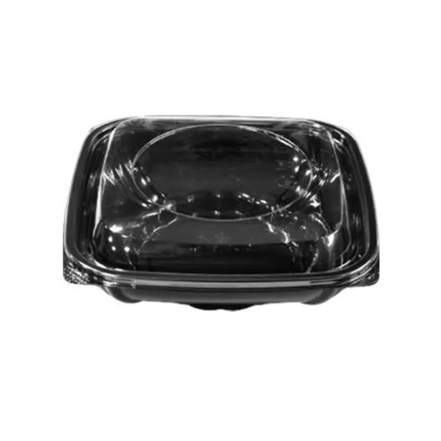 샐러드용기 TY-434 용기+뚜껑 (검정) 600세트 이미지