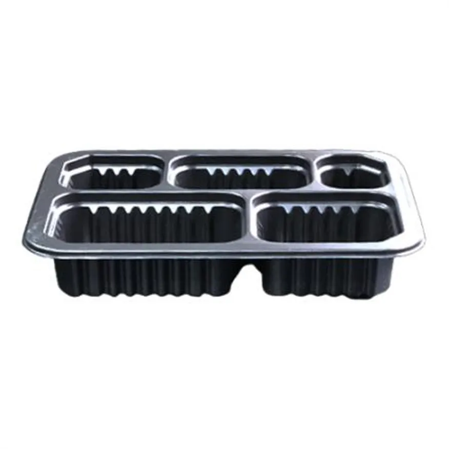 실링용기 3-5A 용기 / 3호-5칸 용기 (검정) 이미지