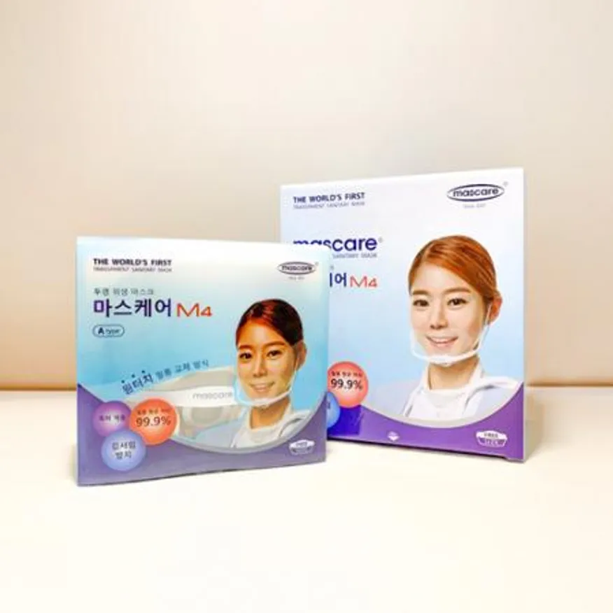 투명 위생 마스크 1개입 이미지