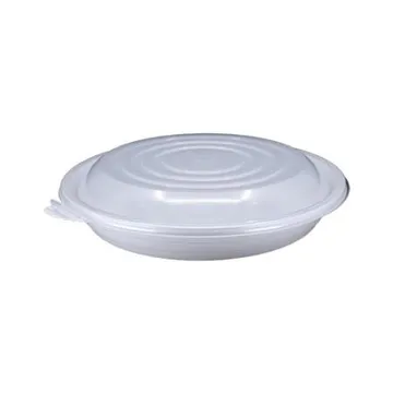 원형찜용기 300파이 소 용기+뚜껑 50세트(합포장)