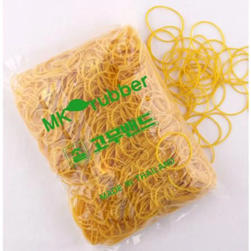 고무밴드(노란색원형고무줄) 이미지