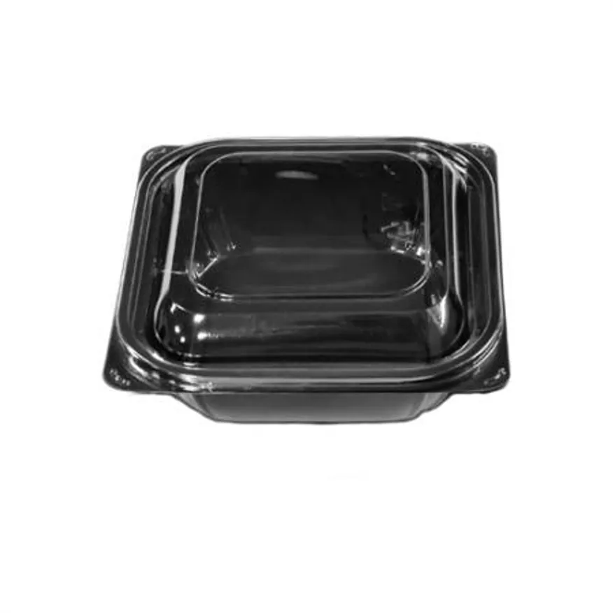 샐러드용기 TY-108 용기+뚜껑 (검정) 600세트 이미지