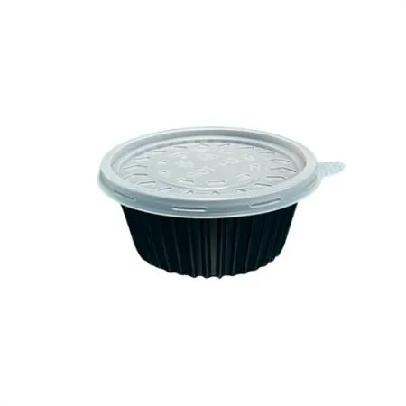 ◎★고객 감사 최저가 이벤트★일회용 장국용기/다용도 PP 105파이 소(검정) 용기+뚜껑 1000세트