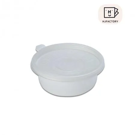 [TY]반찬 죽용기 반죽용기 PP 125파이 (소) 백색 (용기+뚜껑 600개 세트) 