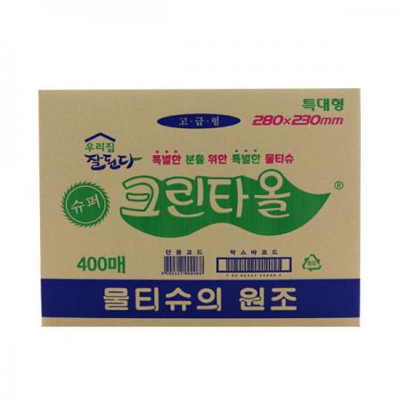 유한 크린 업소용 물티슈/물수건 유한크린 400매