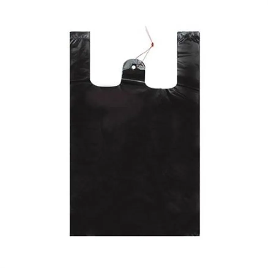 비닐봉투(손잡이)/5호/검정색 이미지