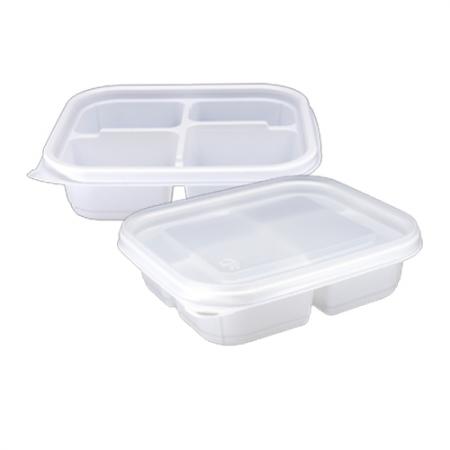 사각미니찬용기 TY-12144 4칸 용기+뚜껑 200세트