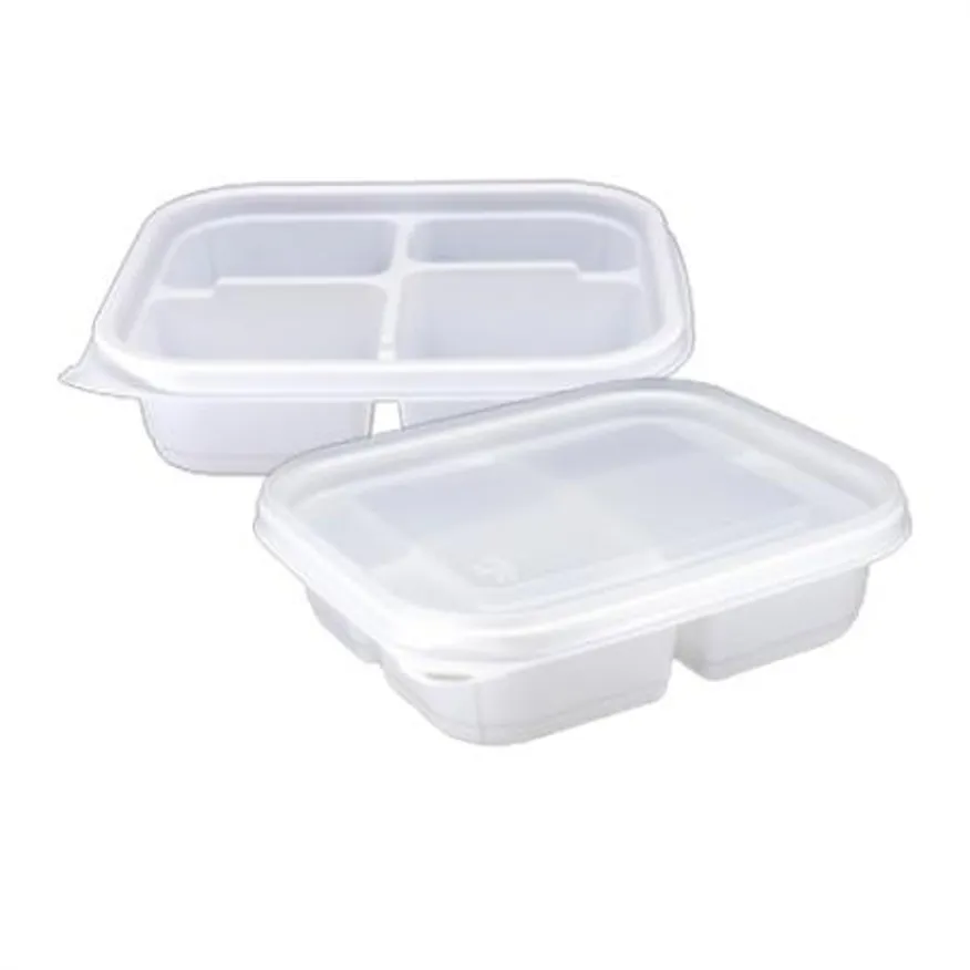 사각미니찬용기 TY-12144 4칸 용기+뚜껑 200세트 이미지