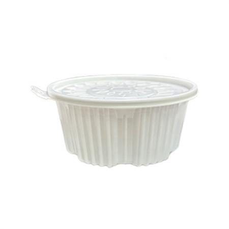 [YP] 225파이 탕용기/감자탕용기 중 (백색) 용기+뚜껑 200세트