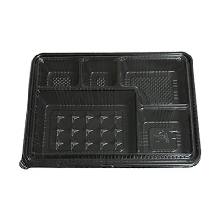 일회용 5칸돈가스용기/5칸도시락용기 용기+뚜껑 100세트 (합포장)