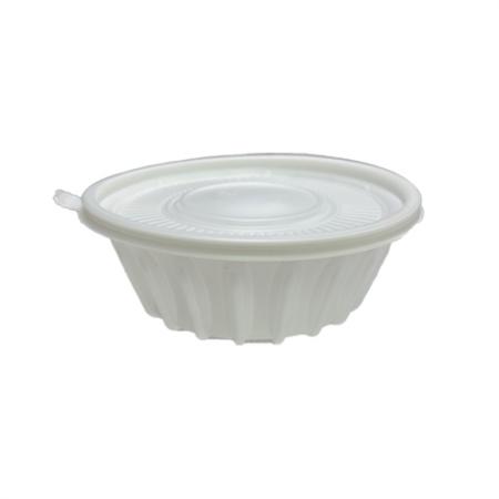 195파이 냉면용기/탕용기/면용기 소 (백색) 용기+뚜껑 300세트