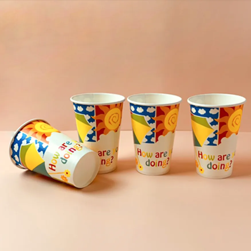 16온스 음료컵 종이컵(500ml) 이미지