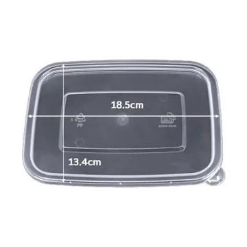 사출 사각용기0.85L(죽용기) 뚜껑 400개