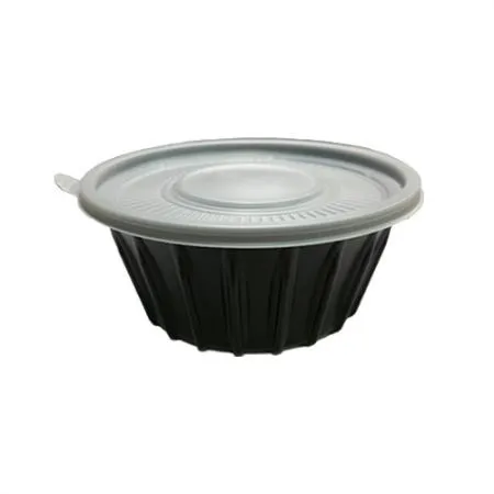 195파이 냉면용기/탕용기/면용기 대 (검정) 용기+뚜껑 300세트 이미지