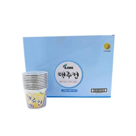 은박 / 알루미늄 맥주컵 10개입 * 16EA 이미지
