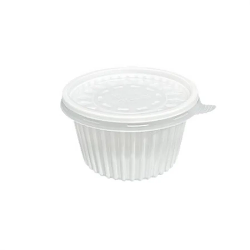 일회용 장국용기/다용도 PP 105파이 대(백색) 용기+뚜껑 1000세트 이미지