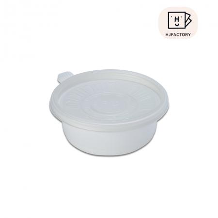 반찬 죽용기 반죽용기 PP 125파이 (소) 백색 (용기+뚜껑 600개 세트) 