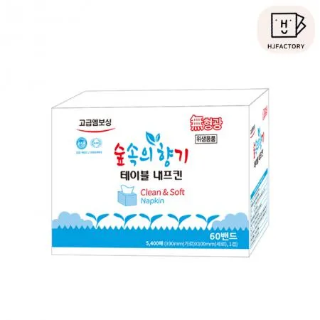 국내생산 국내원단 숲속의 향기 테이블냅킨 5400매