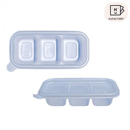 [TY]소스용기3칸 반찬용기3칸 반투명 TY-1407-3A 반투명 용기+뚜껑 1000세트