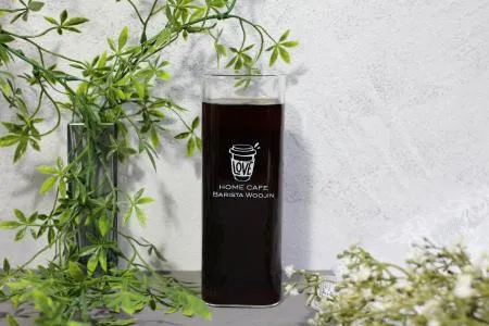 (소량인쇄가능)카페 커피잔 칵테일 업소 물잔 스퀘어하이볼잔400ml 이미지