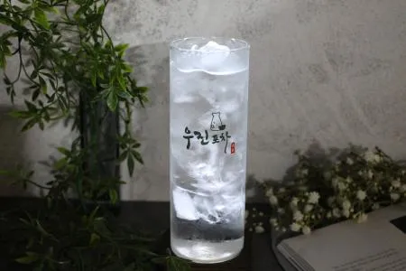 (소량인쇄가능)칵테일잔 카페잔 물잔 원형일자 하이볼 글라스잔450ml