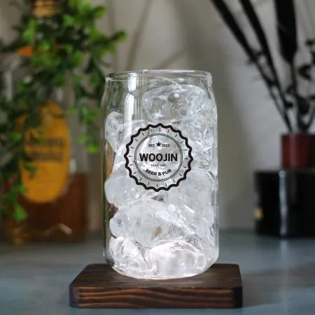 (소량인쇄가능)맥주 칵테일 비어캔글라스 맥주잔 360ML
