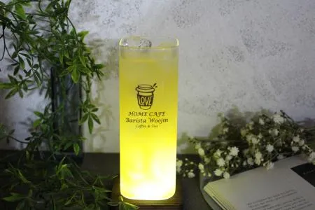 (소량인쇄가능)카페 커피잔 칵테일 업소 물잔 스퀘어하이볼잔400ml 이미지