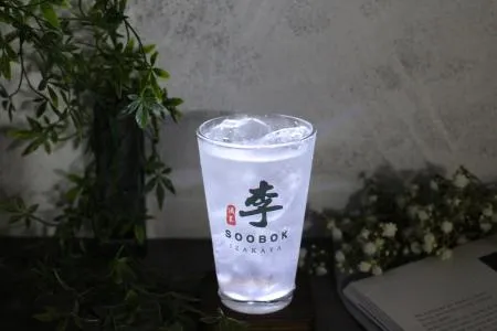 (소량인쇄가능)카페잔 아이스 물잔 두꺼운 글라스유리잔310ml
