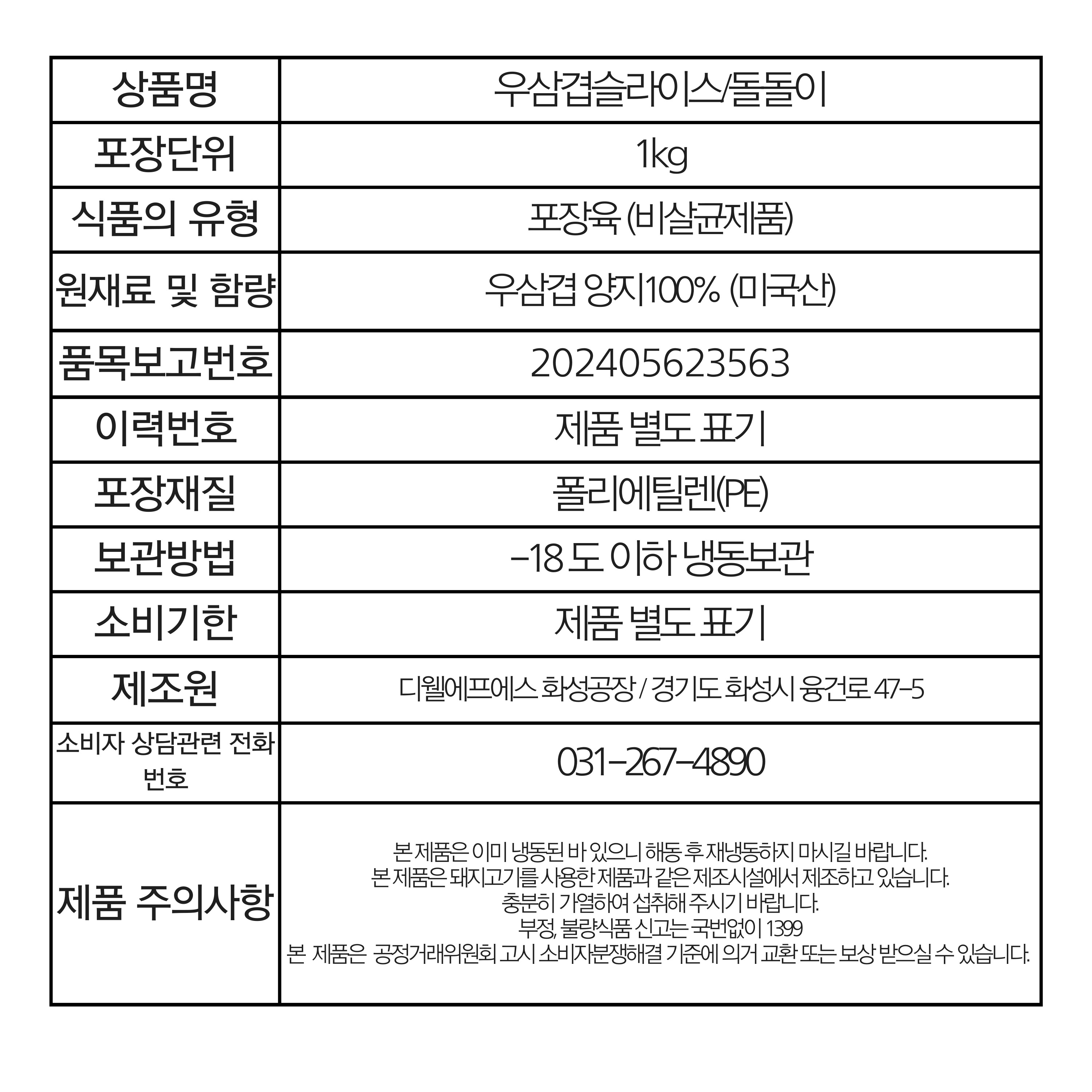 상품정보제공고시