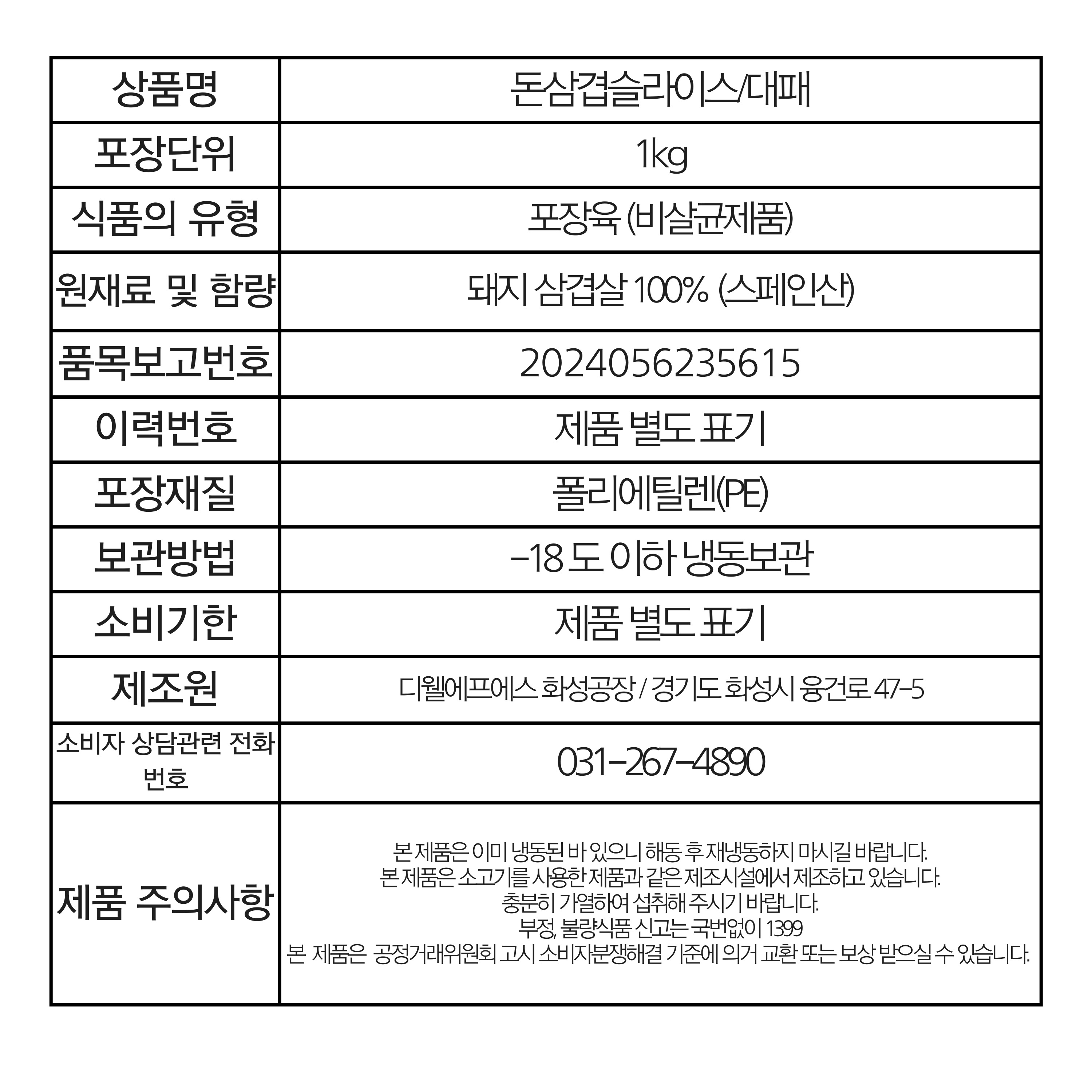 상품정보제공고시