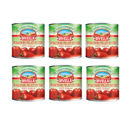 디벨라 홀 토마토 / 2.5KG*6캔 / BOX / 토마토캔 토마토페이스트