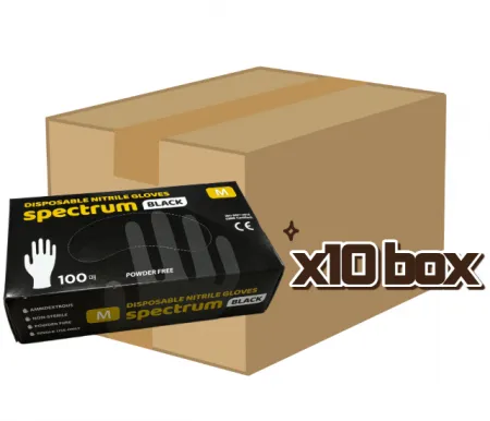 스펙트럼 니트릴장갑(M) 검정 / 100매x10 / box