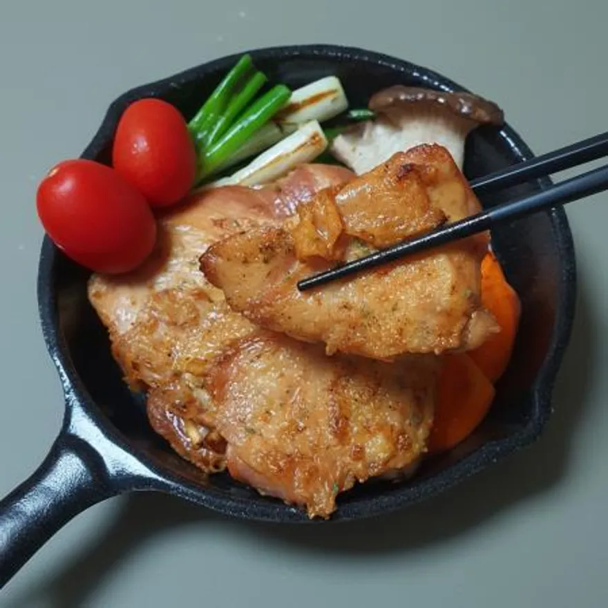 서비한입닭발 직화 닭다리살 바베큐 500g*1 이미지