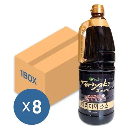 이슬나라 데리야끼 소스 2kg 8개입 1박스