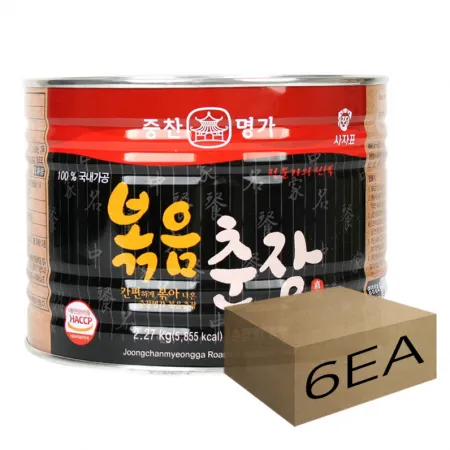 중찬명가 사자표 볶음춘장 2.27kg 6개 1박스