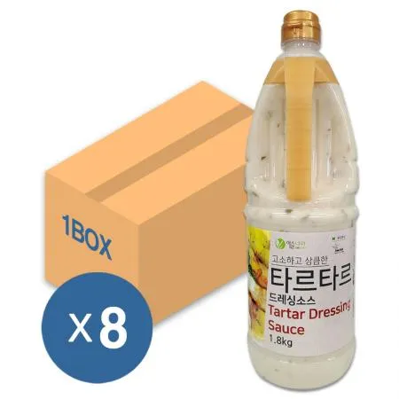 이슬나라 타르타르 드레싱 소스 1.8kg 8개입 1박스